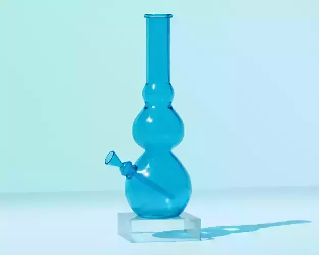 Cannabis Smoking Bong 3D model