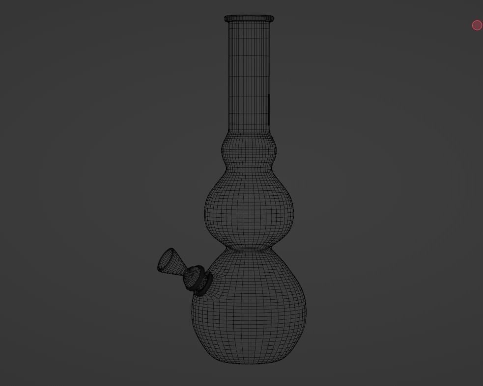 Cannabis Smoking Bong 3D model_2
