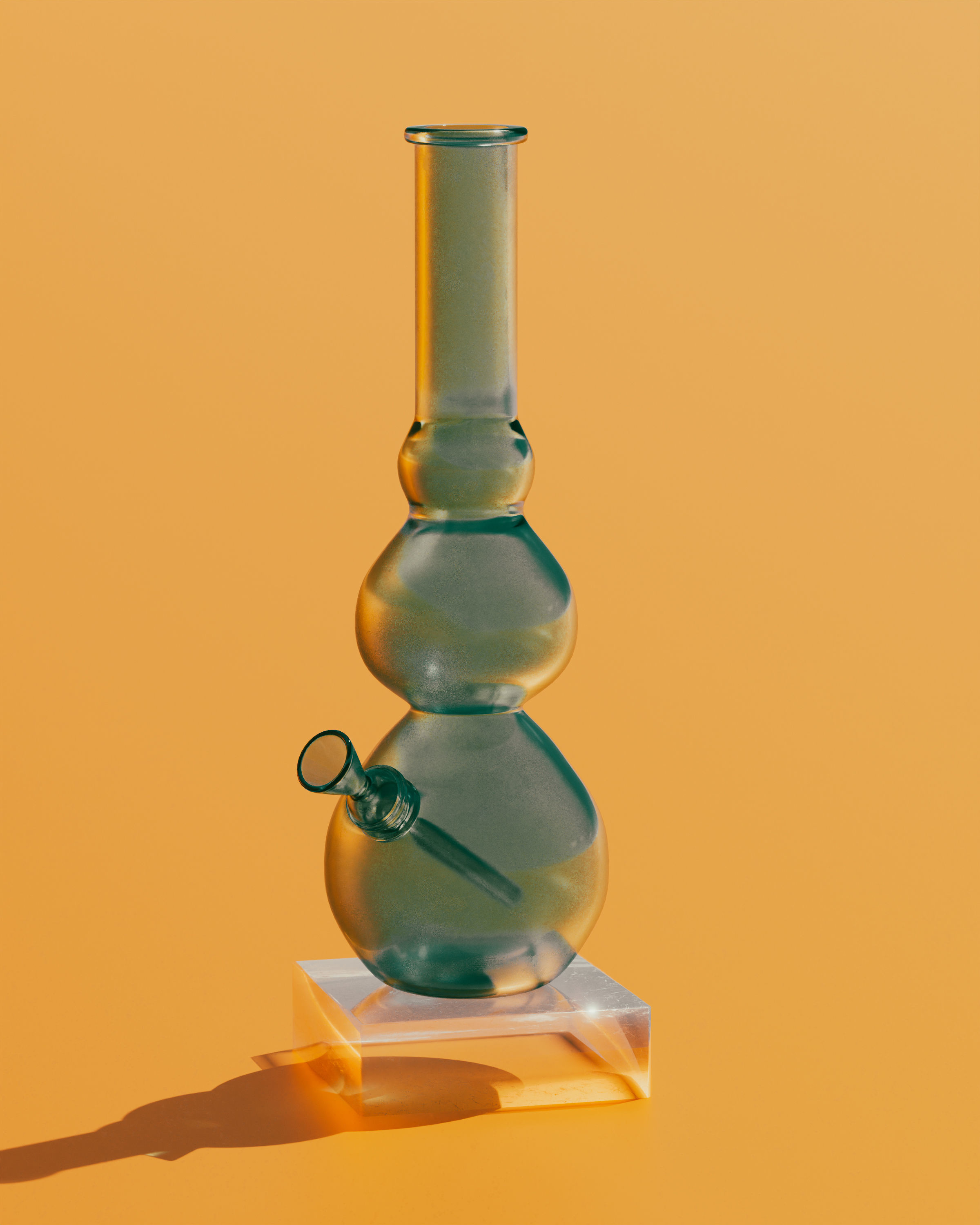 Cannabis Smoking Bong 3D model_6