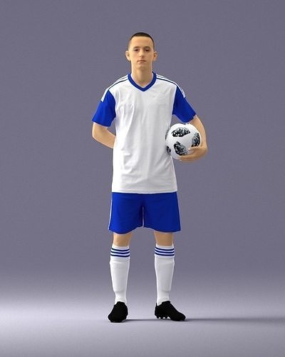Soccer player 1114-7 3D Print Ready 3D print model