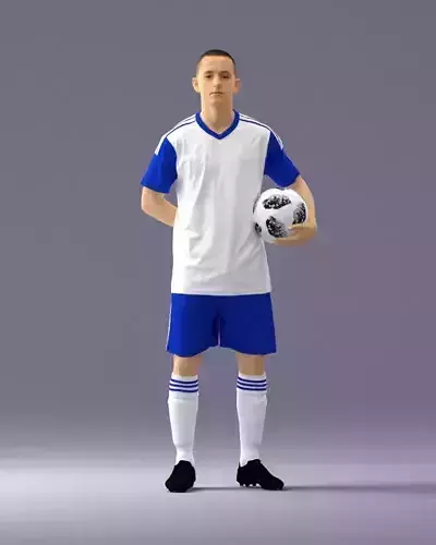 Soccer player 1114-7 3D Print Ready 3D print model