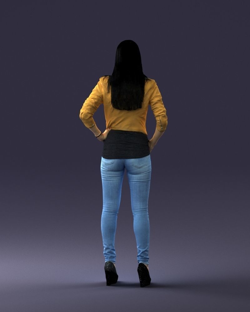 000003 fashion woman 0318 3dp 3D print model_2