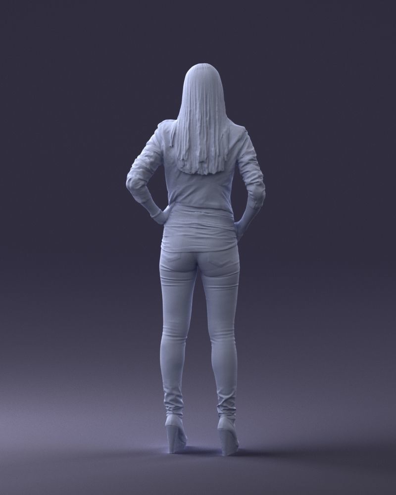 000003 fashion woman 0318 3dp 3D print model_4