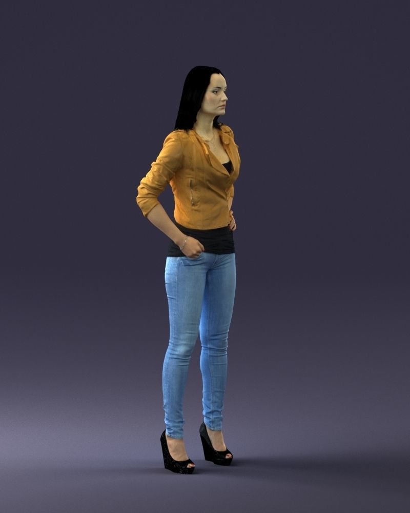 000003 fashion woman 0318 3dp 3D print model_1