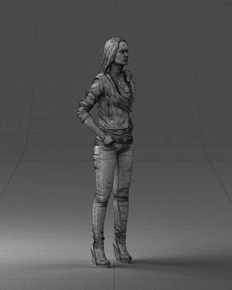 000003 fashion woman 0318 3dp 3D print model_8