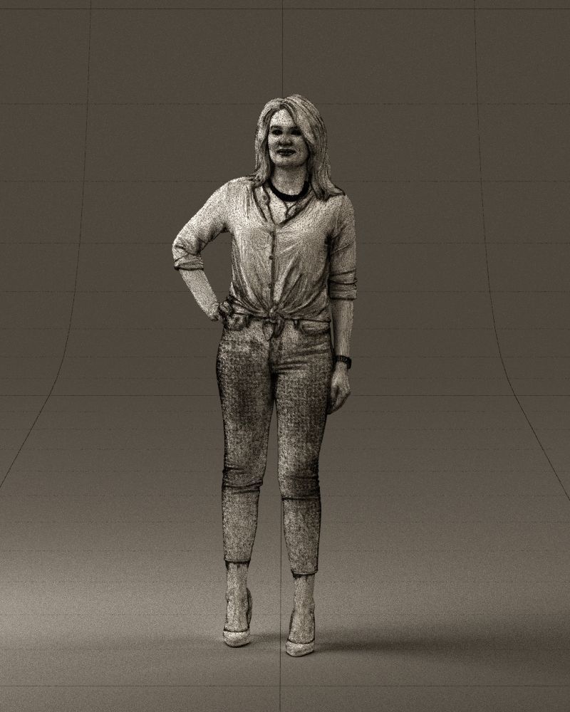 Woman in the red shoes 0404 3D model_32