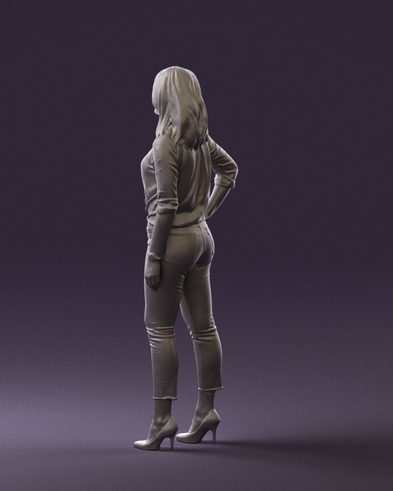 Woman in the red shoes 0404 3D model_22