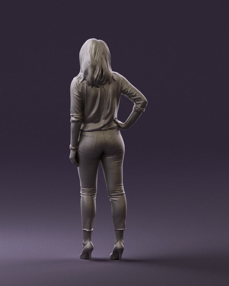 Woman in the red shoes 0404 3D model_19