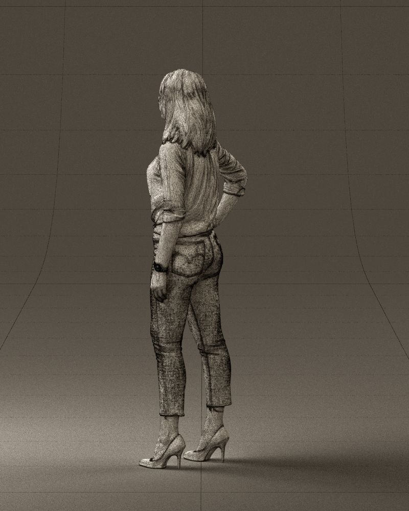 Woman in the red shoes 0404 3D model_23