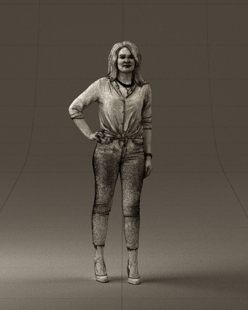 Woman in the red shoes 0404 3D model_35