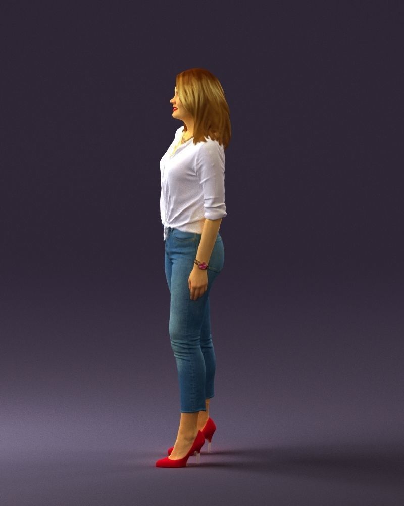 Woman in the red shoes 0404 3D model_24