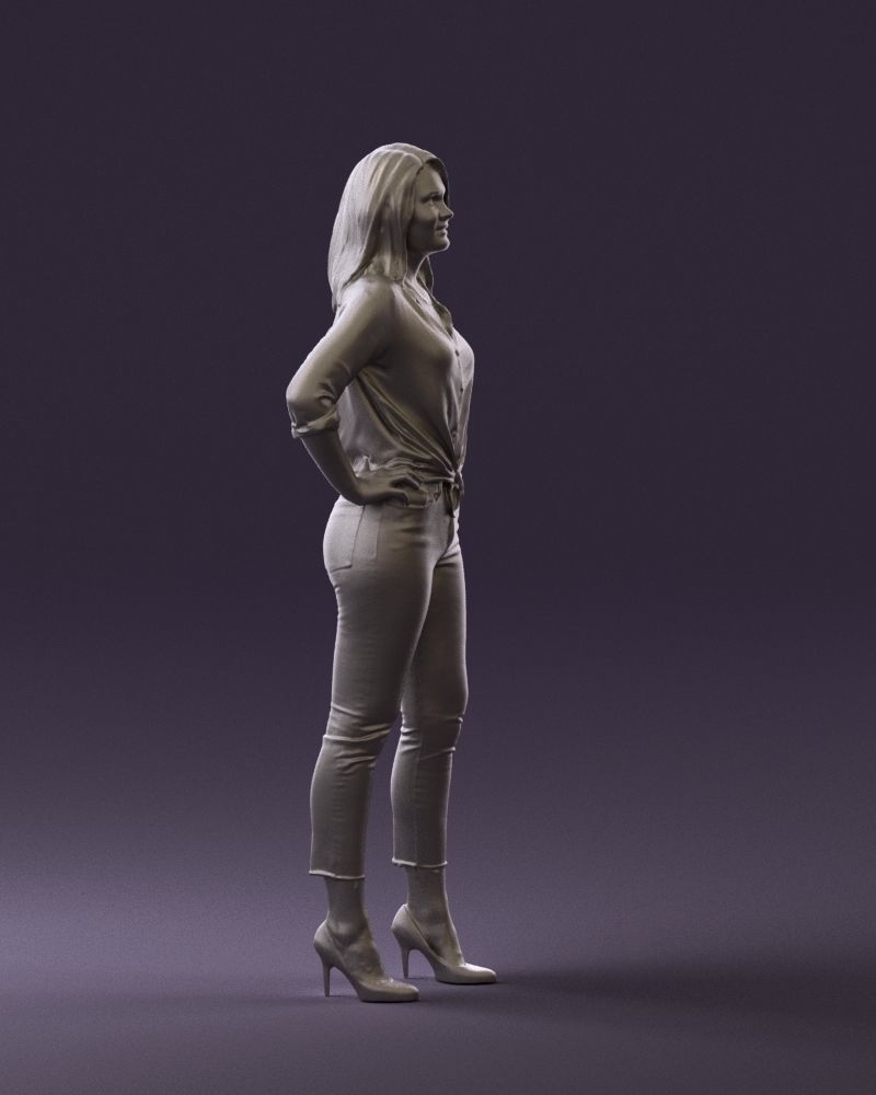 Woman in the red shoes 0404 3D model_10