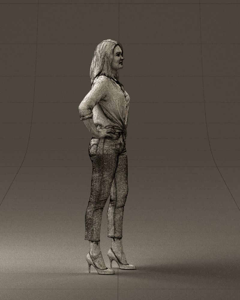 Woman in the red shoes 0404 3D model_11