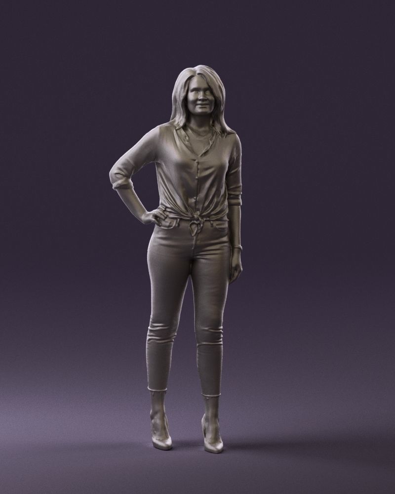 Woman in the red shoes 0404 3D model_34