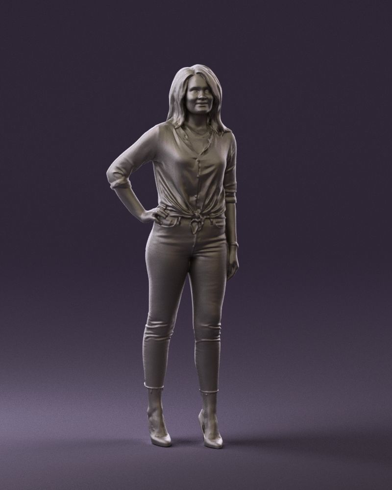 Woman in the red shoes 0404 3D model_37