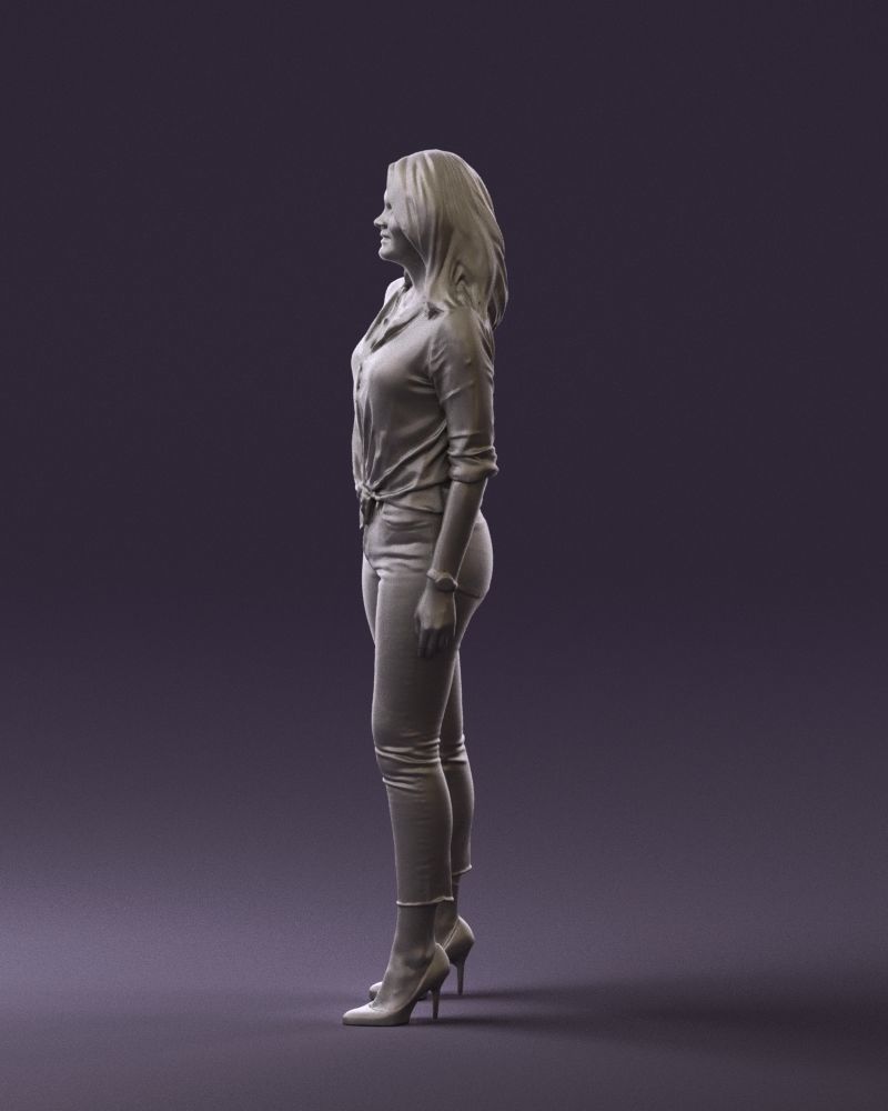 Woman in the red shoes 0404 3D model_25