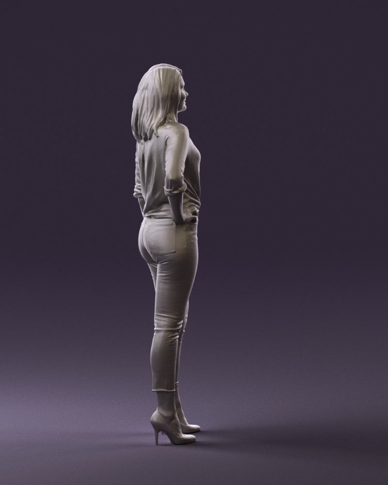 Woman in the red shoes 0404 3D model_13