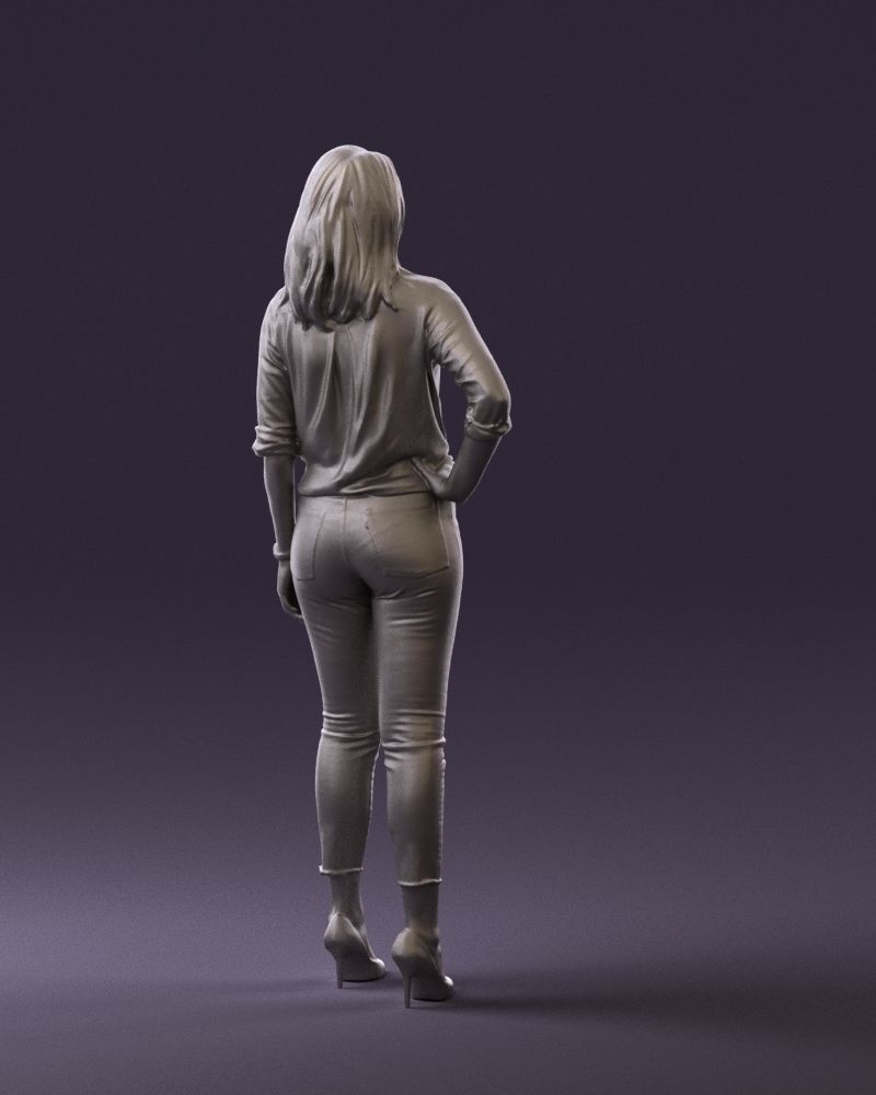 Woman in the red shoes 0404 3D model_16