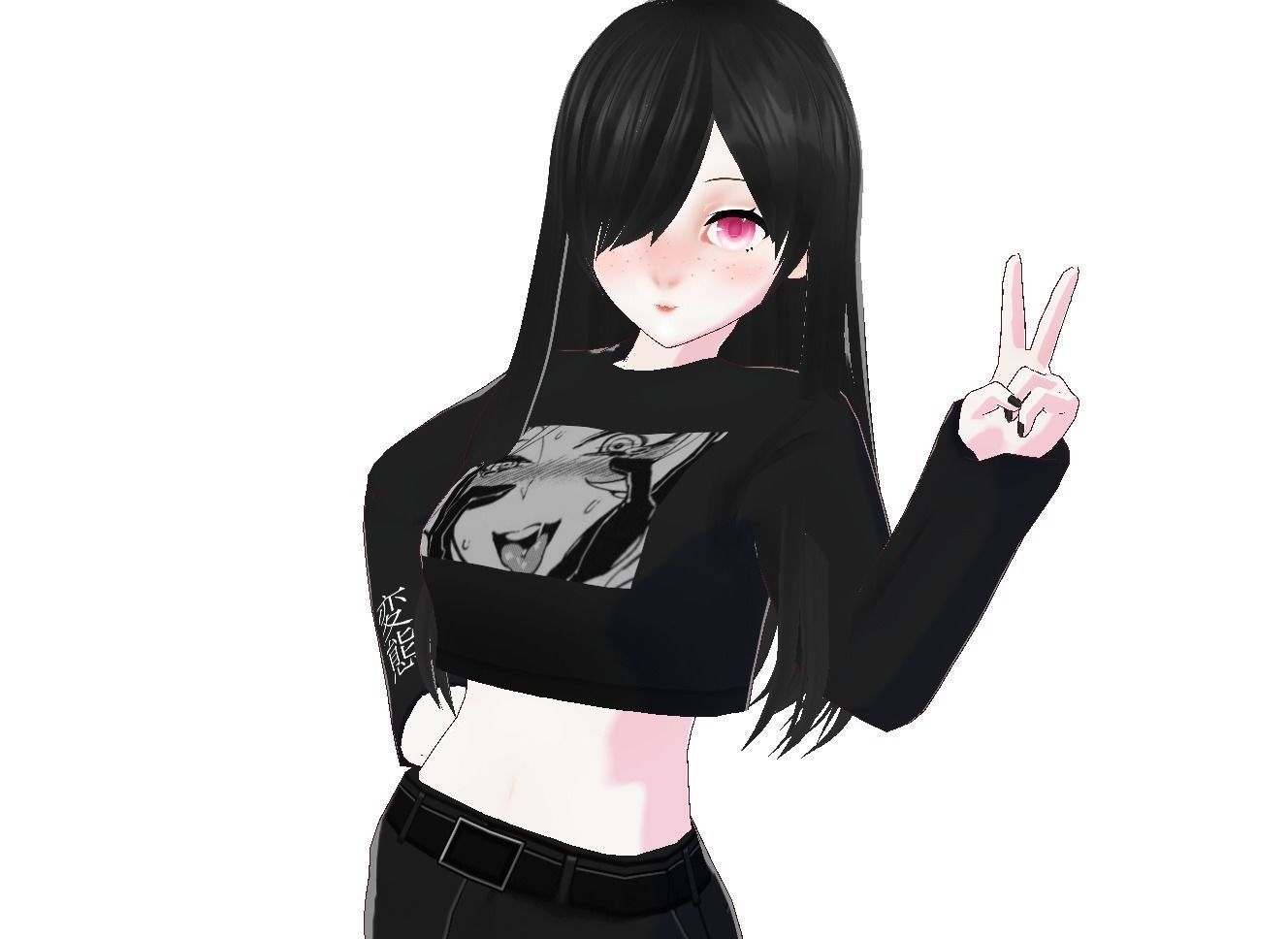 Fay Custom Vtuber Model  Low-poly 3D model_1