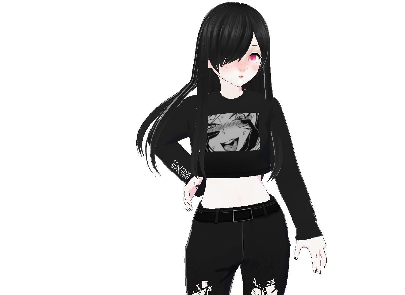 Fay Custom Vtuber Model  Low-poly 3D model_8