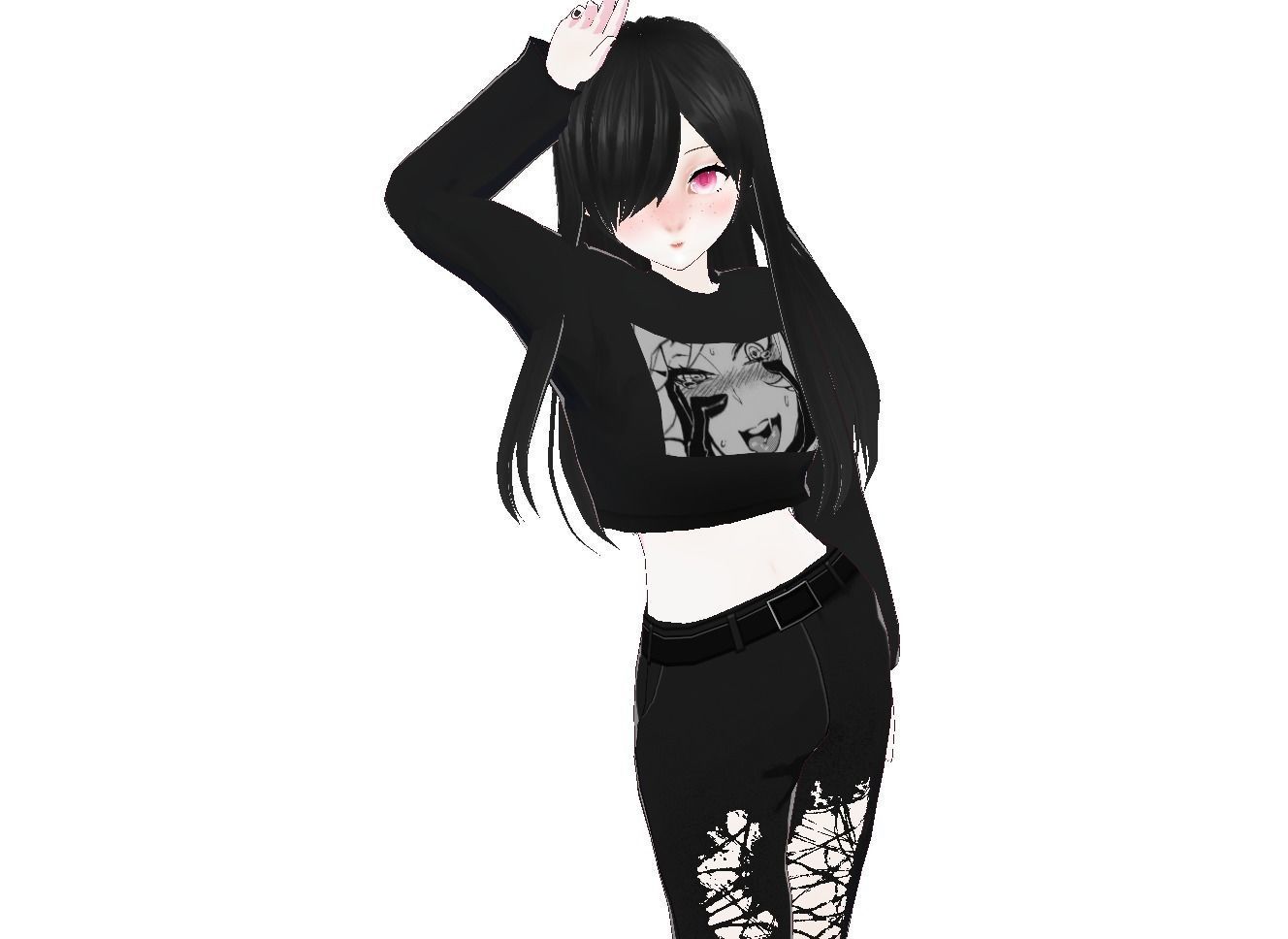 Fay Custom Vtuber Model  Low-poly 3D model_5