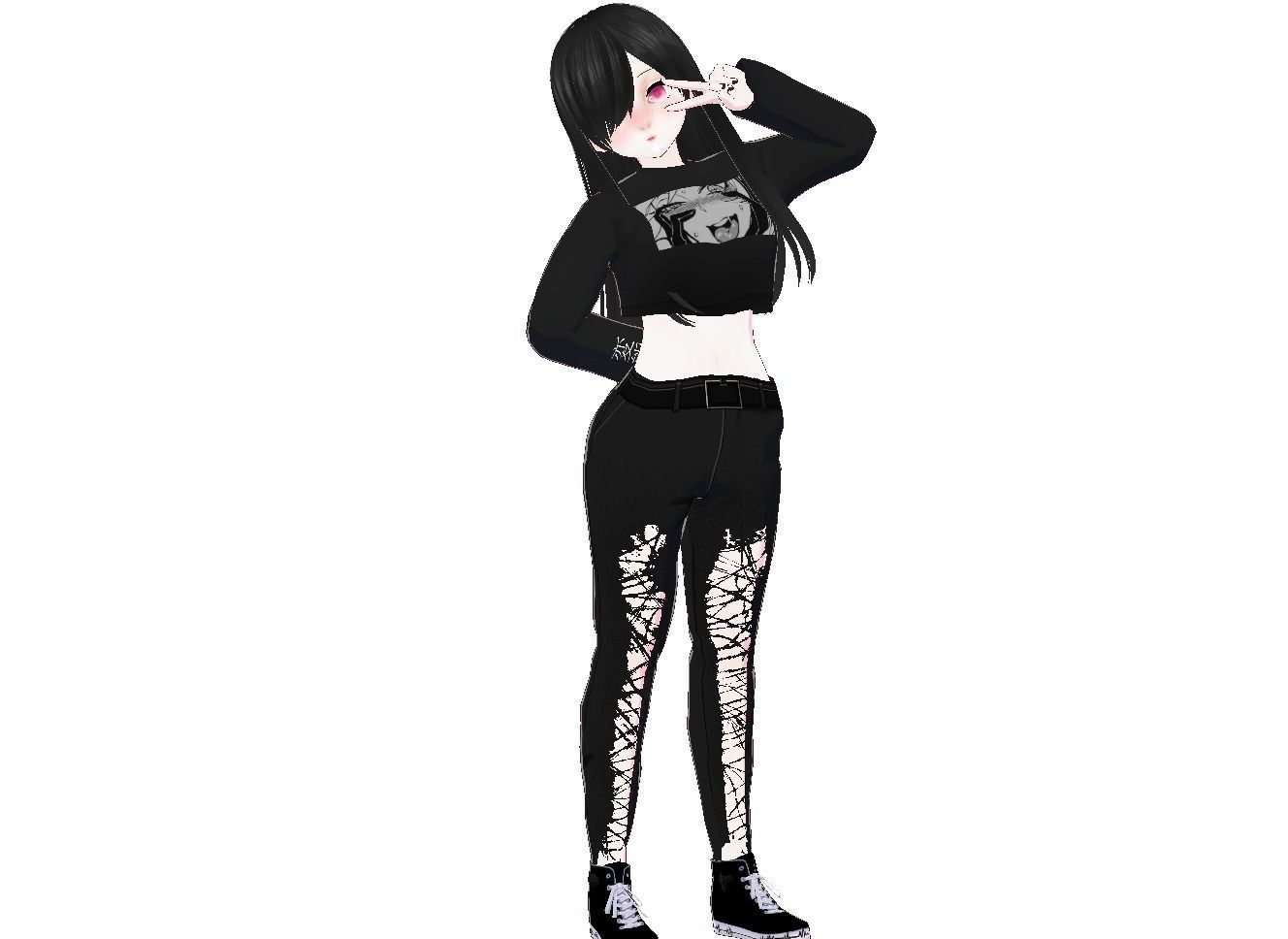 Fay Custom Vtuber Model  Low-poly 3D model_7