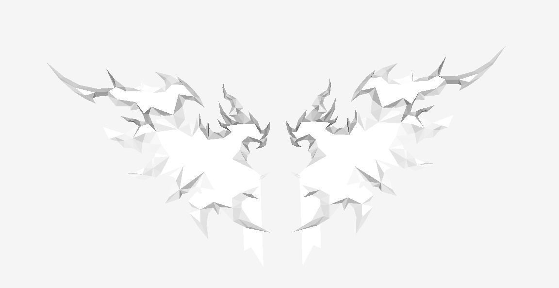 Dragon Wing Low-poly 3D model_6