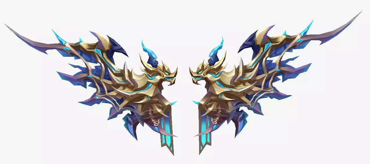 Dragon Wing Low-poly 3D model_0