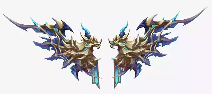 Dragon Wing Low-poly 3D model