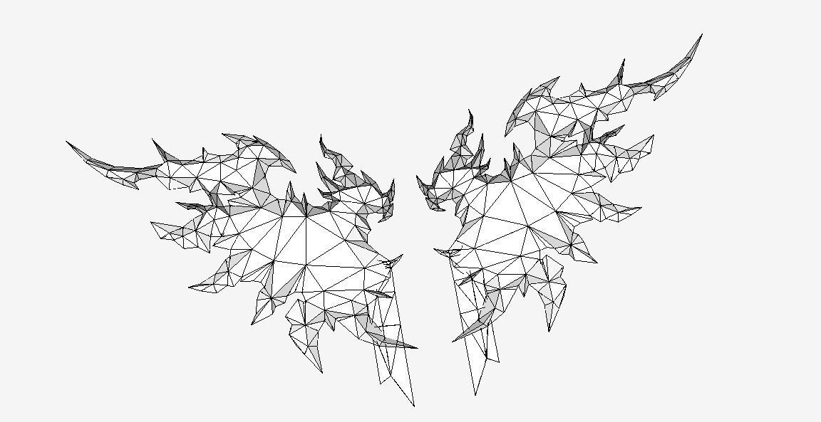 Dragon Wing Low-poly 3D model_12