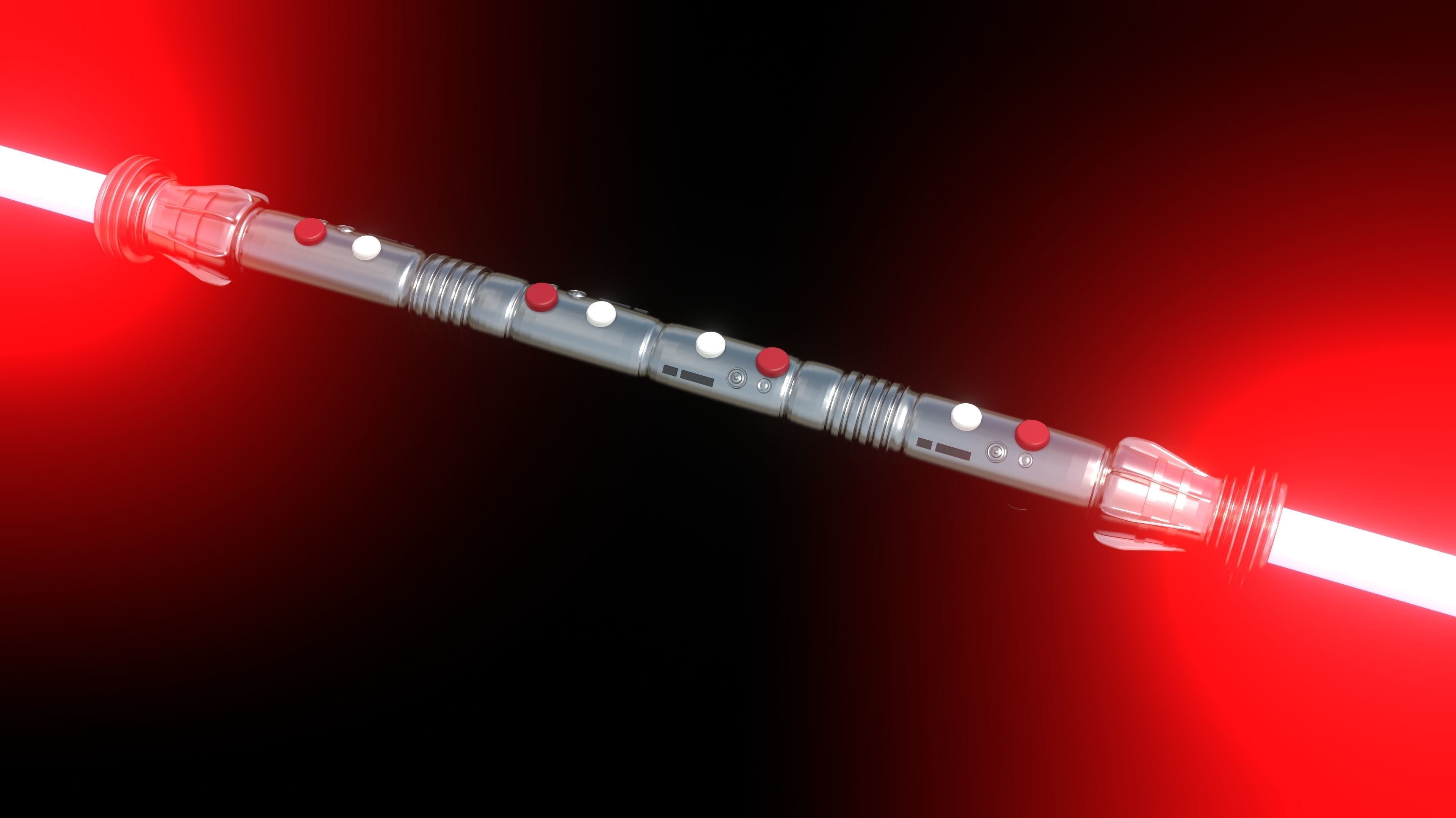 Darth Maul Lightsaber 3D model_3