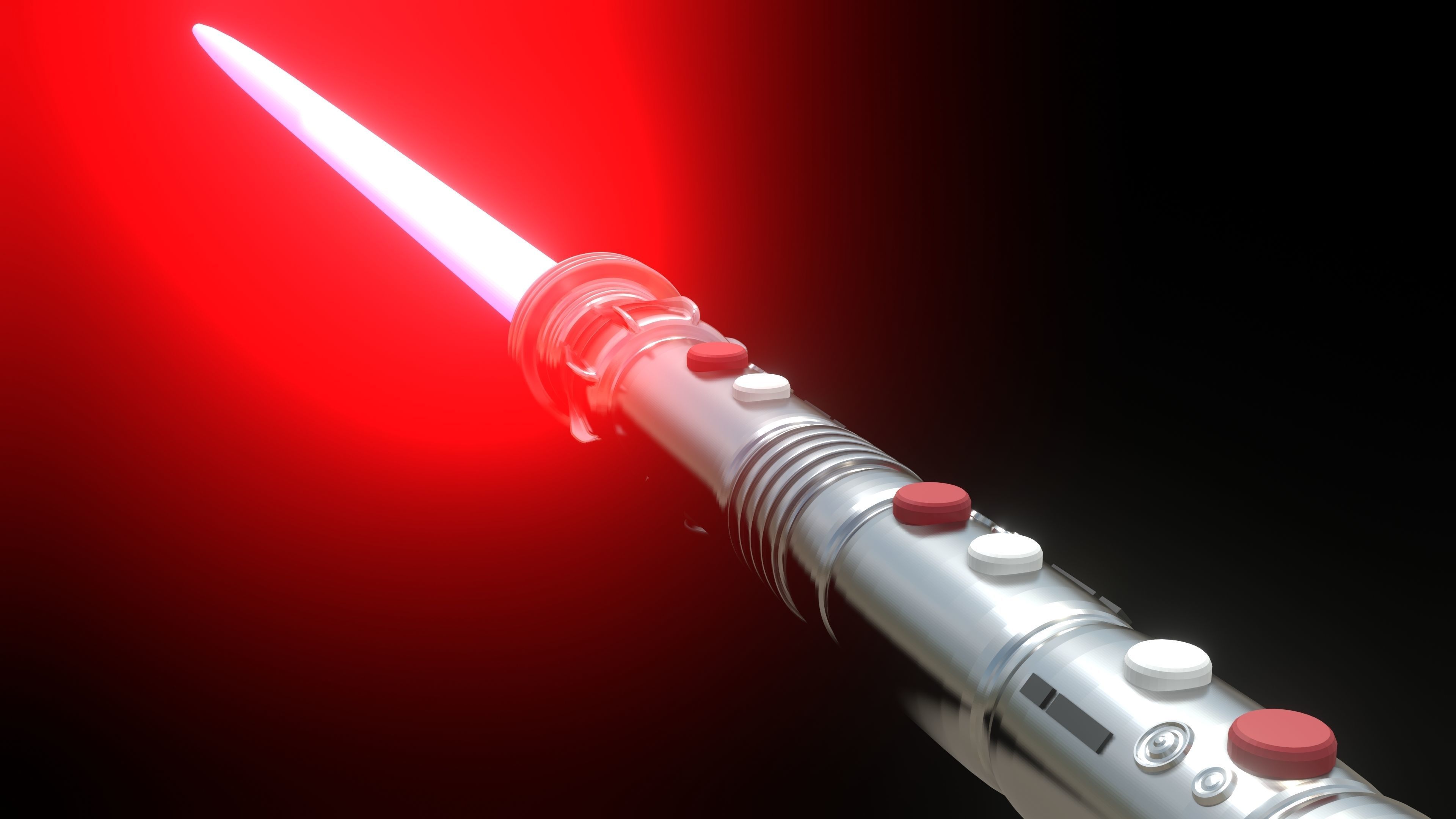 Darth Maul Lightsaber 3D model_5