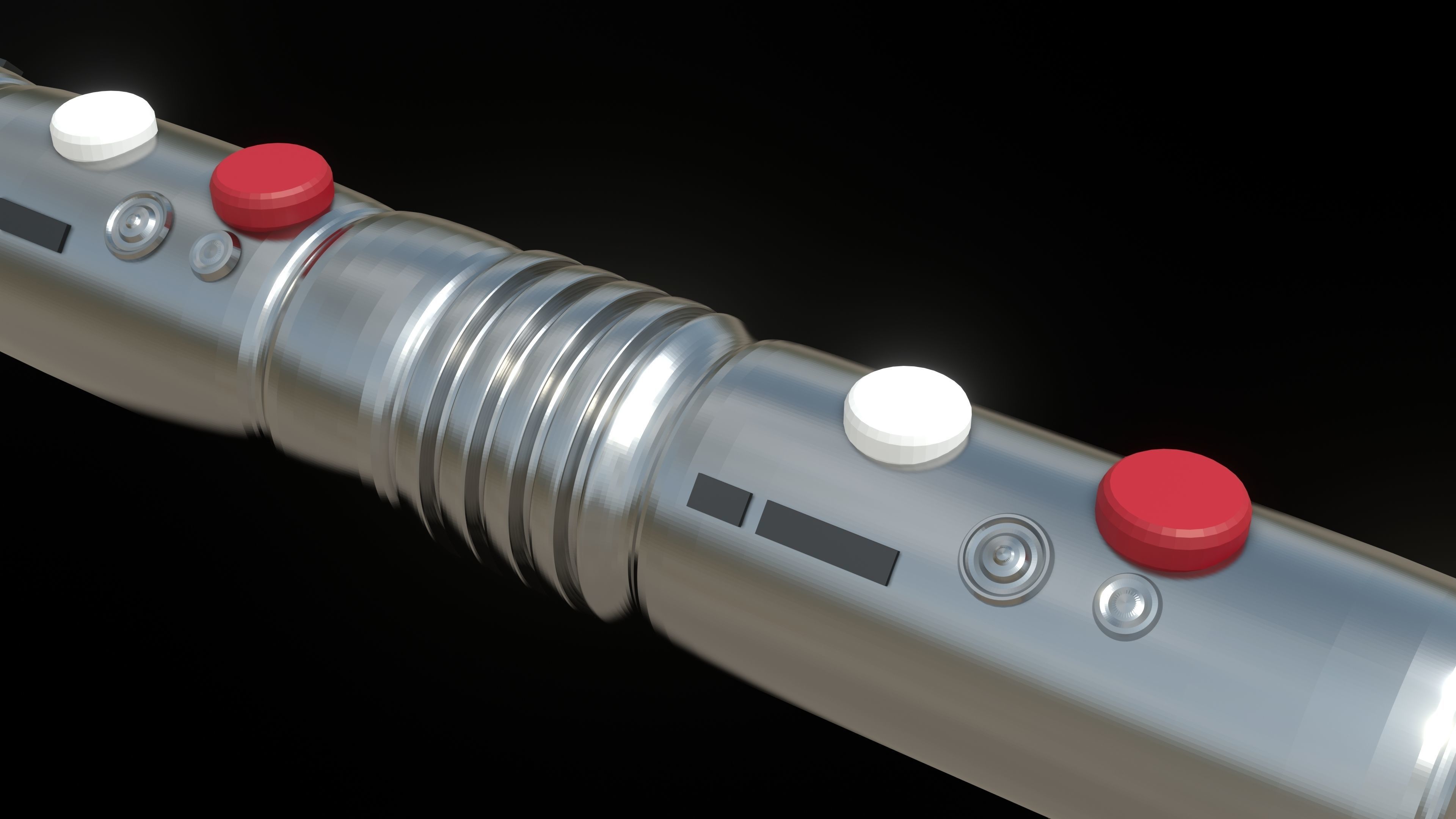 Darth Maul Lightsaber 3D model_2