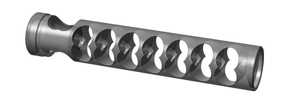 KSUZ M Suppressor based monocore Free 3D model_2