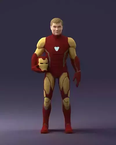 000291 Man in Futuristic Armored Suit with Helmet 1001 3dp 3D print model 000291 Man in Futuristic Armored Suit with Helmet 1001 3dp 3D print model