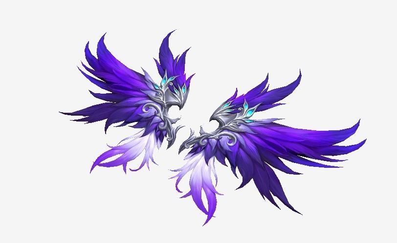 Futuristic Wing Low-poly 3D model_2