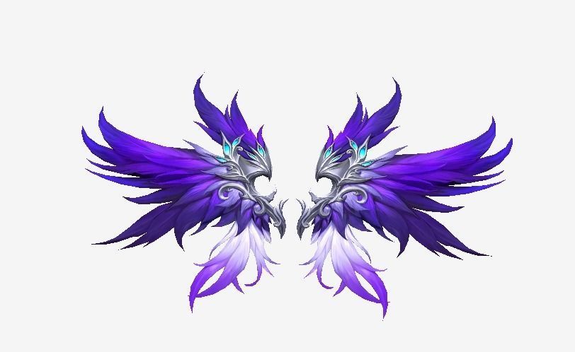 Futuristic Wing Low-poly 3D model_1