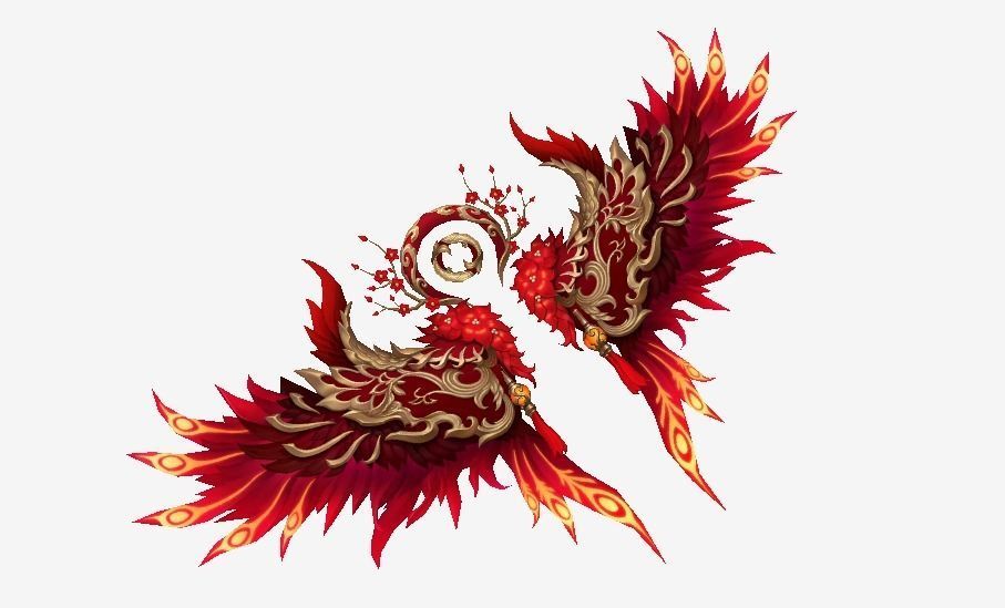 Rose Wing Low-poly 3D model_2