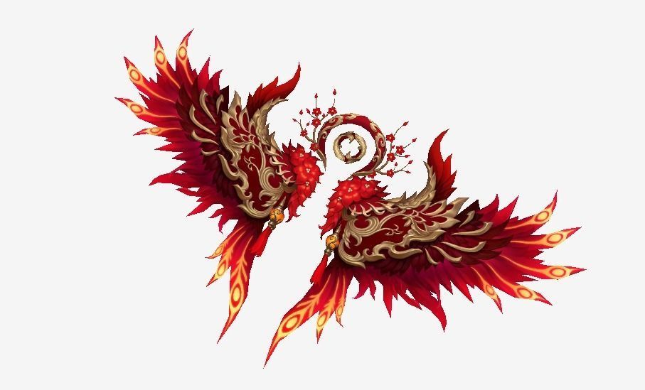 Rose Wing Low-poly 3D model_3