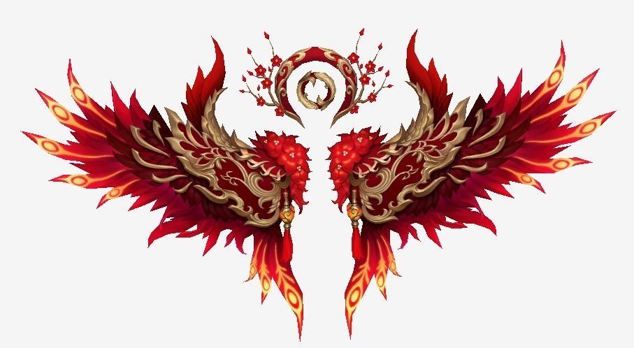 Rose Wing Low-poly 3D model_15