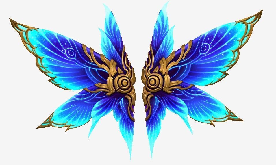 Butterfly Wing Low-poly 3D model_15