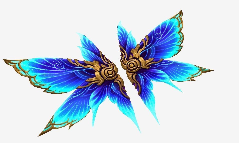 Butterfly Wing Low-poly 3D model_2