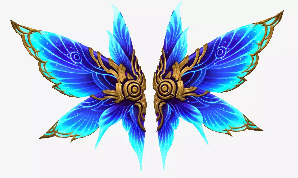 Butterfly Wing Low-poly 3D model_0