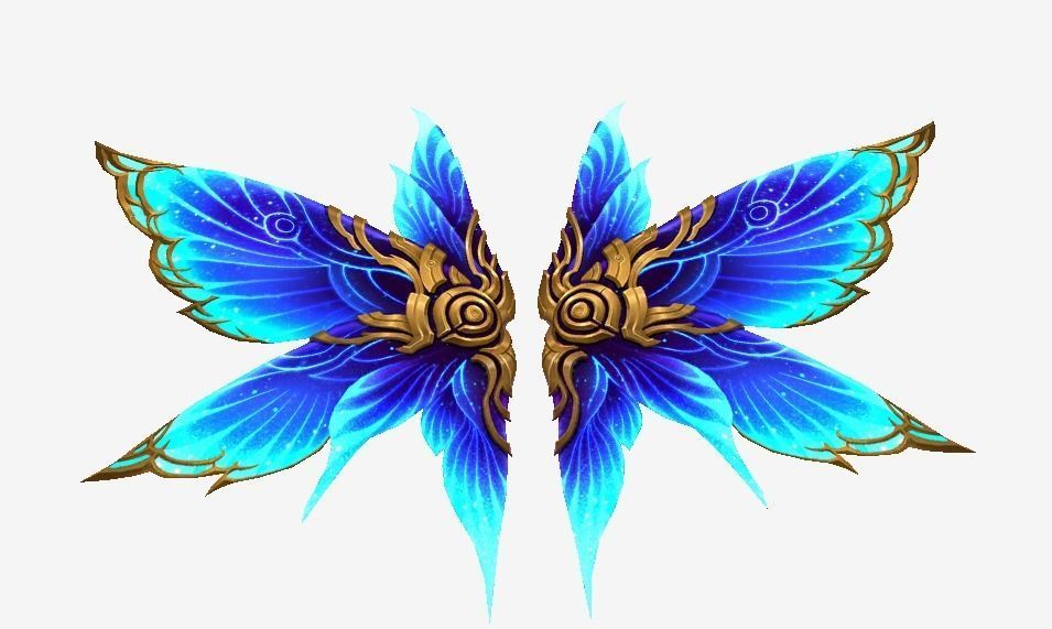 Butterfly Wing Low-poly 3D model_8