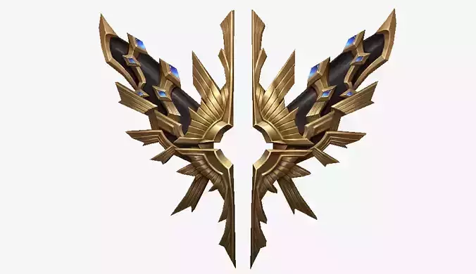 Futuristic Golden Wing