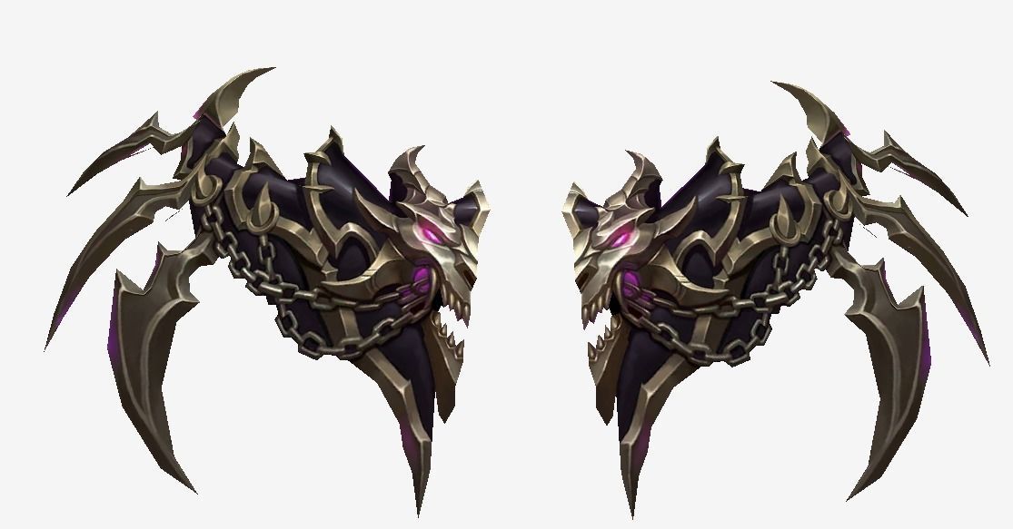 Futuristic Demon Wing Low-poly 3D model_1