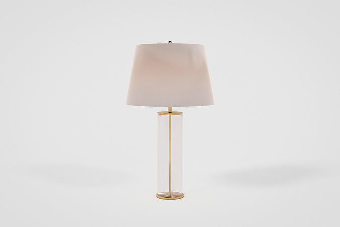 Small Table Lamp Low-poly 3D model