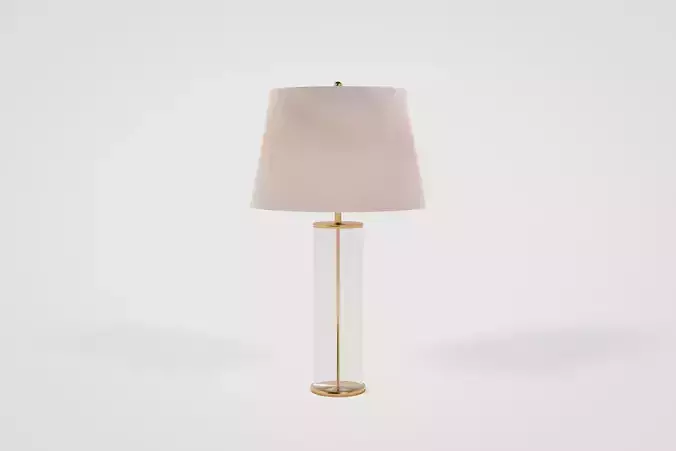 Small Table Lamp Low-poly 3D model