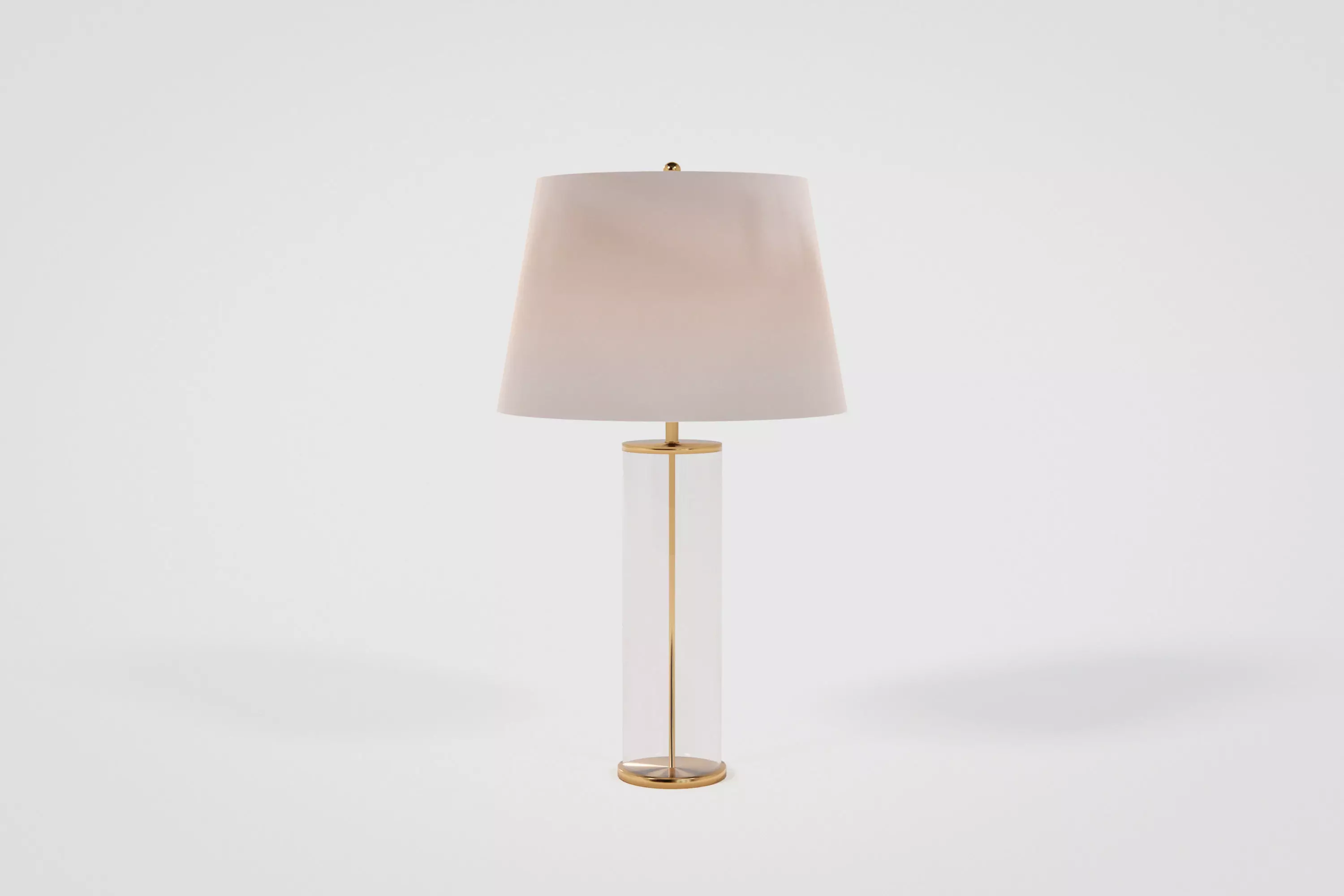 Small Table Lamp Low-poly 3D model_0