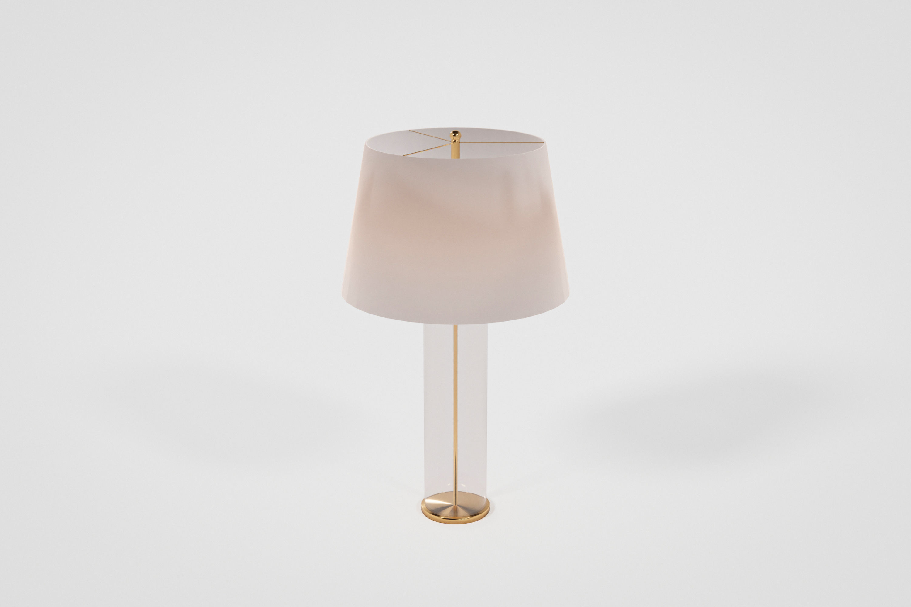 Small Table Lamp Low-poly 3D model_2